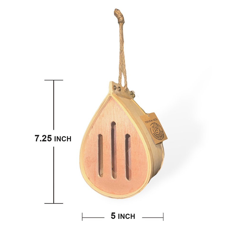 7'' H x 5'' W x 4'' D Hanging Weather Resistant Butterfly House