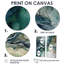 Vert vert bleu marbré Dreamscape II - art mural moderne-114712461-114712464-114712469