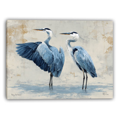 Ethereal Blue Balance Wrapped Canvas Wall Art