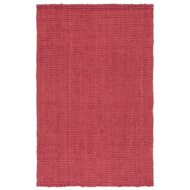 Weatherhill Natural Fiber Hand Woven Jute Solid Color Rug, Rectangle 5' x 8'
