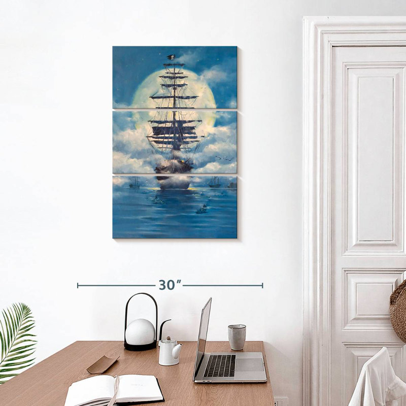 Huile de bateau de pirate Aletra, H 32 po x l 20 po
