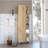 Corner Cabinet Womppi, Five Open Shelves, Single Door, Light Oak Finish-1761358154
