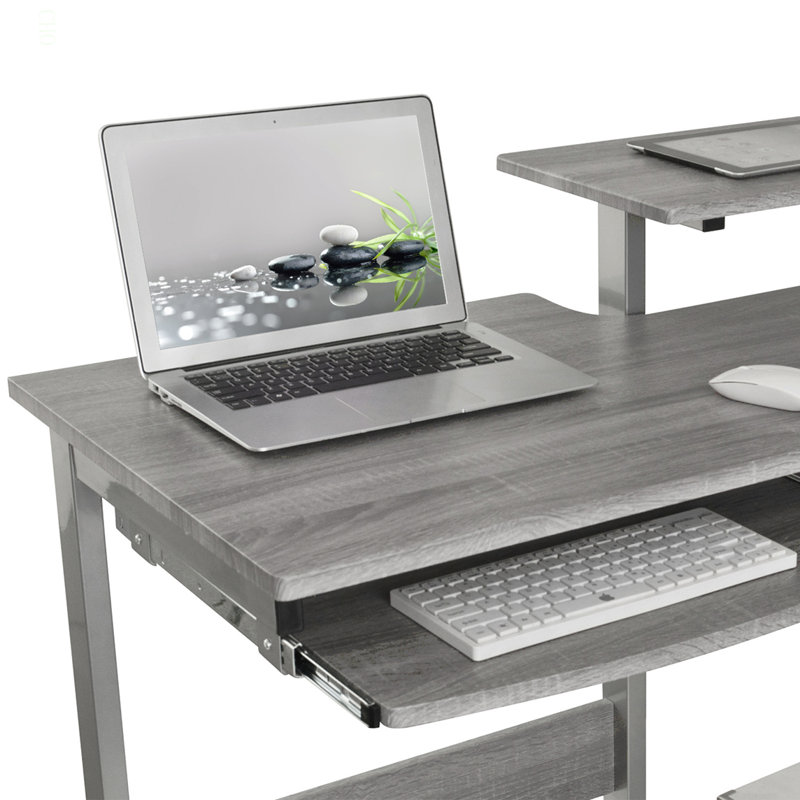 Complete Computer Workstation Desk, Grey