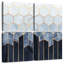 Soft Blue Hexagons-109098217