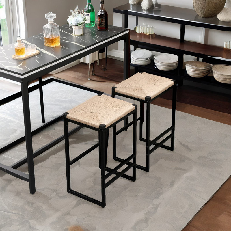 Counter Stool with Metal Frame