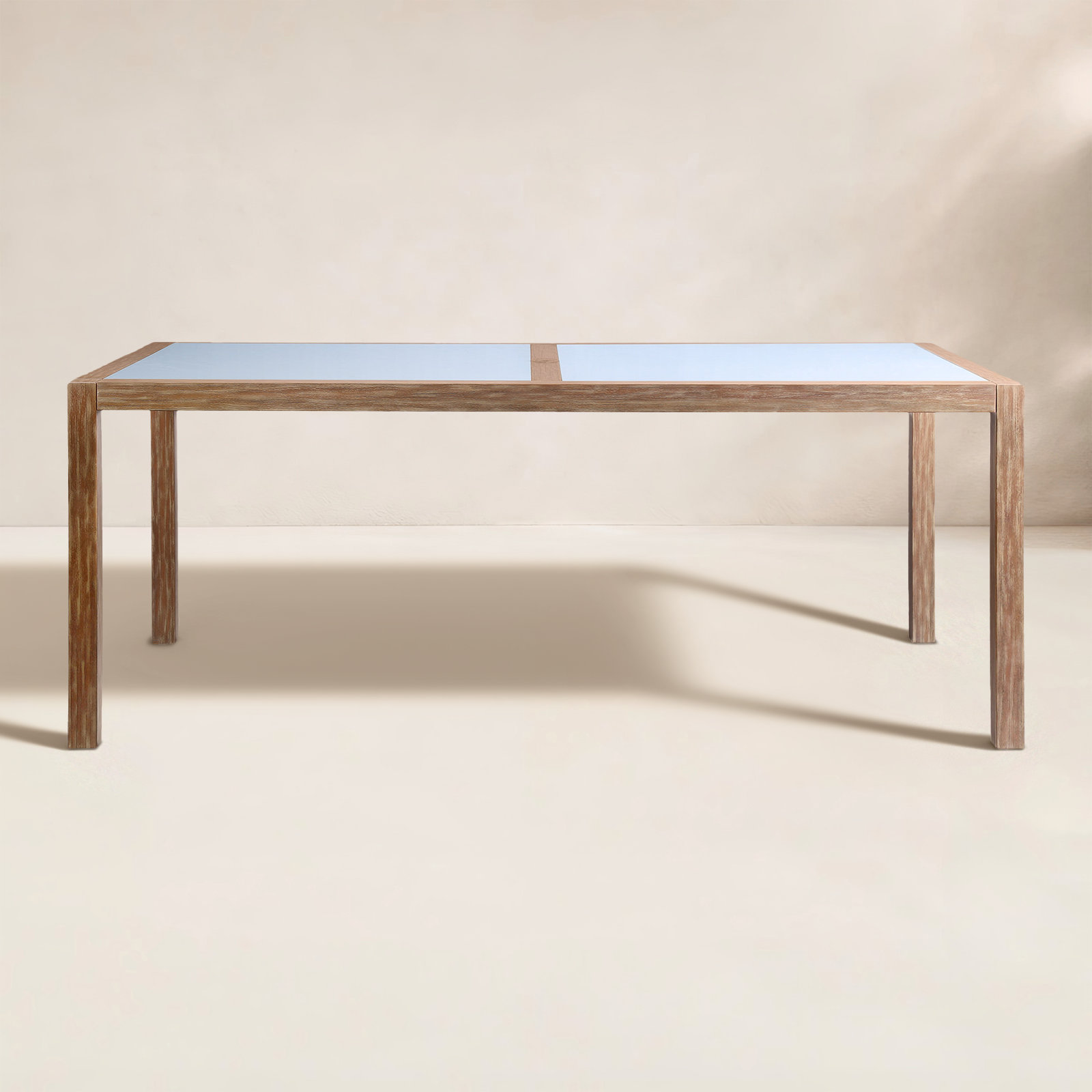 Artie 79'' Outdoor Dining Table, Eucalyptus 