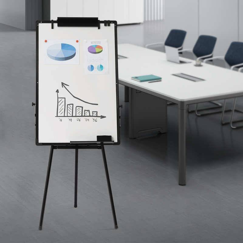24" x 36" Height Adjustable Tripod White Board