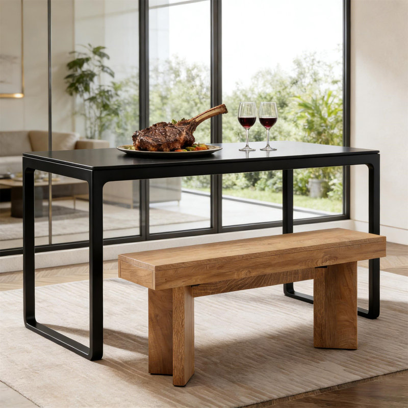 Dining Bench(Only Includs Bench), Rustic Brown