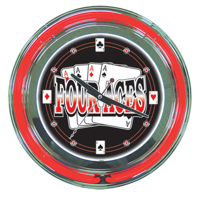 Four Aces Wall Clock