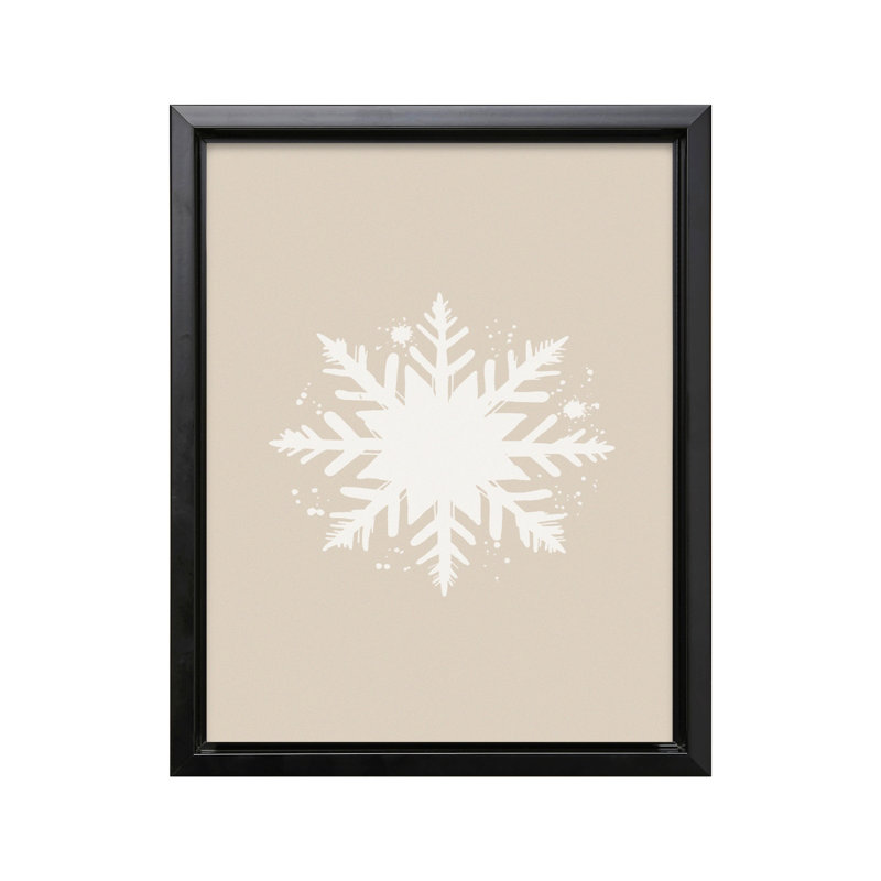 Flocon de neige No1, 24"H x 32"W, Canvas, Black Framed