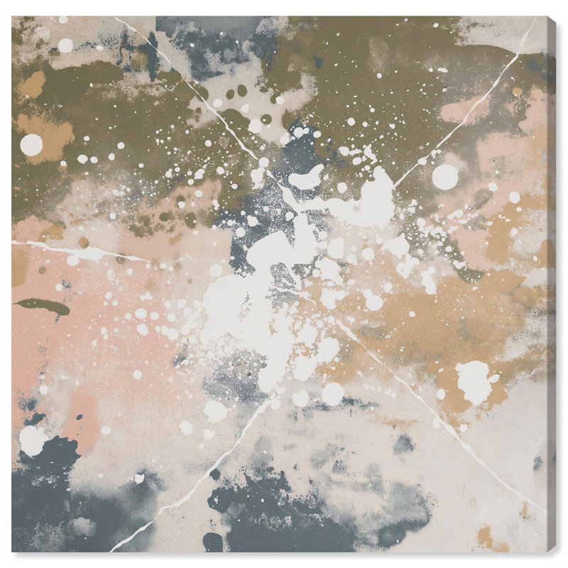 "Splatter Effect III", reproduction d'art sur toile par Art Remedy, Toile tendue avec châssis, H 20 po x l 20 po