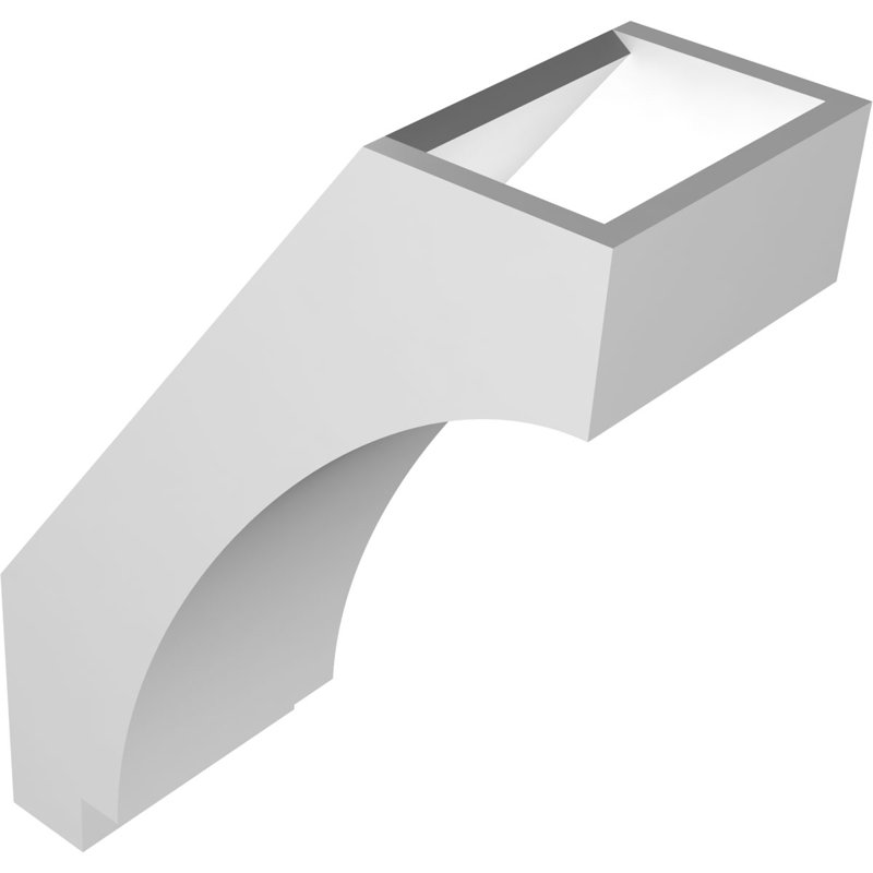 Attelle de genou en PVC de qualité architecturale Imperial, H 14 po x l 5 po x P 10 po