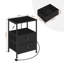 40cm W Metal Bedside Table-1063429740