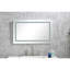 Miroir de meuble-lavabo mural de 40 po x 28 po à DEL avec fonction de brouillard, 3 choix de couleurs, réglage continu de la luminosité, températures, verre HD pour une véritable réflexion large, profond, monté, miroir,