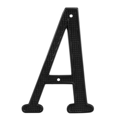 4" H Reflective Metal Self-Adhesive House Letter
