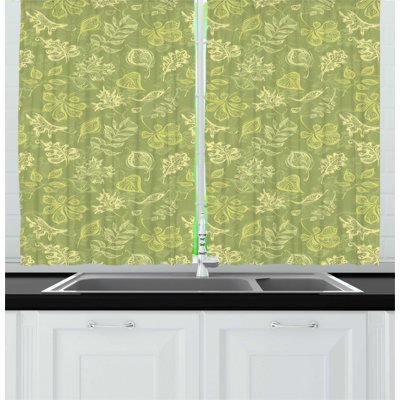 Floral Kitchen Curtain