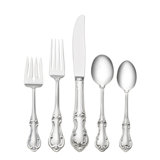 International Silver Sterling Silver Joan of Arc 5 Piece Flatware Set, Service for 1