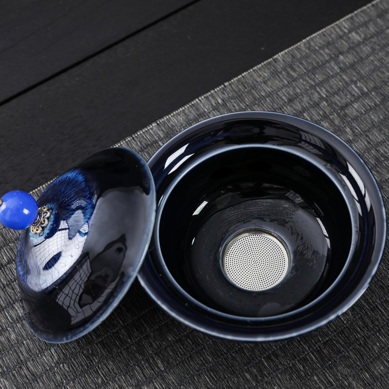 Astoria Grand Pedrick 120ml Teapot Set, Black