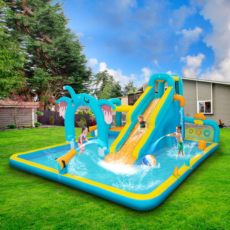 ECLIFE 16.1' x 13.9' Bounce House with Splash Pool and Air blower