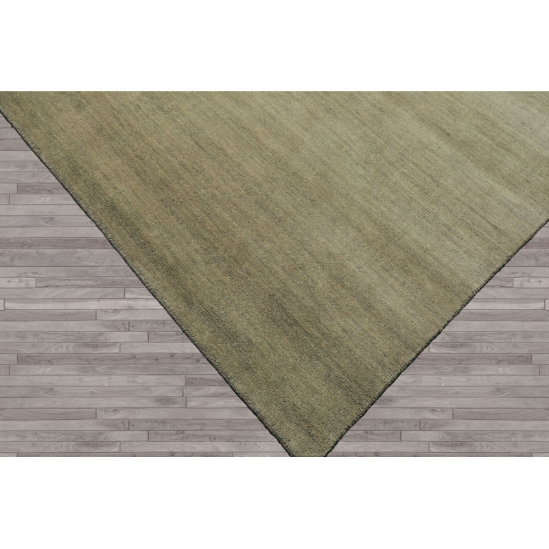 Tapis multicolore en laine tissé à la main de style oriental à motif moderne, Rectangle 10 pi x 14 pi