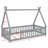 Tent-Shaped Teepee Bed With Safety Rails-156248338