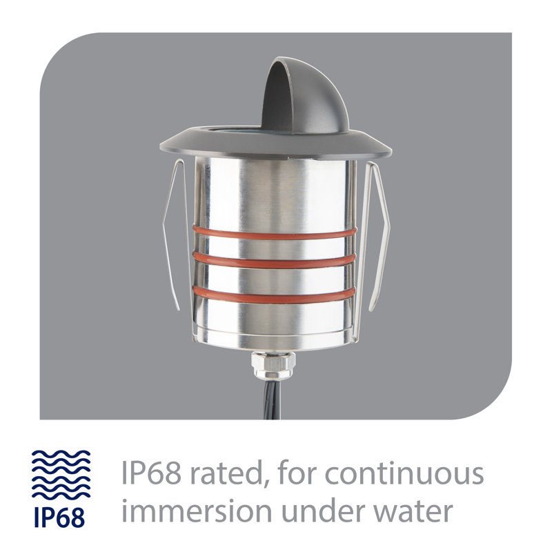 LED Well Light, 2700K, Stainless Steel Coated in Bronze