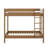 Twin Over Twin Bunk Bed With Boucle Upholstered Headboard And Footboard,Ladder, Safety Guardrails