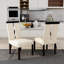 Chaise parsons rembourrée Babli en beige / noir Babli