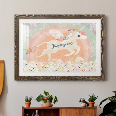 Imagine Licorne - Reproduction de cadre photo sur papier