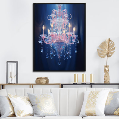 Rouet Chandelier Sublime Grace I, reproduction d'art sur toile