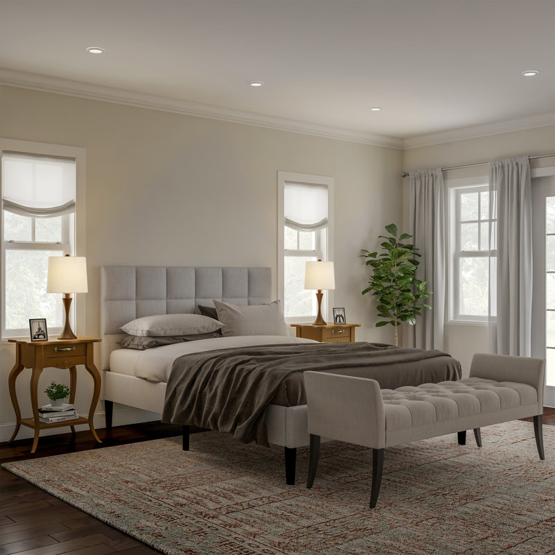 Ensemble de 2 lampes de chevet 25 po House of Hampton, Bronze, Beige