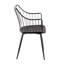 Chaise de ferme Winston en métal noir et bois noir par Lumisource