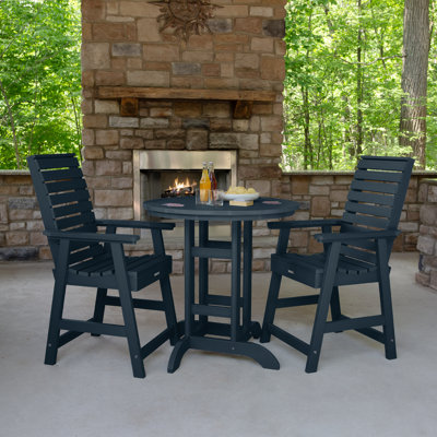 Machado 2-Person 36" Round, Counter-Height Dining Set