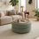 Table basse ronde avec rangement