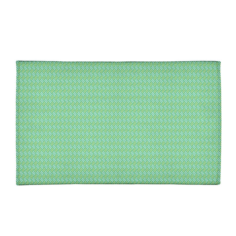 Tapis bleu à rayures losanges, Rectangle 2 pi x 3 pi