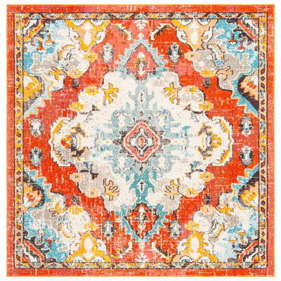 Kathryn Oriental Orange Area Rug