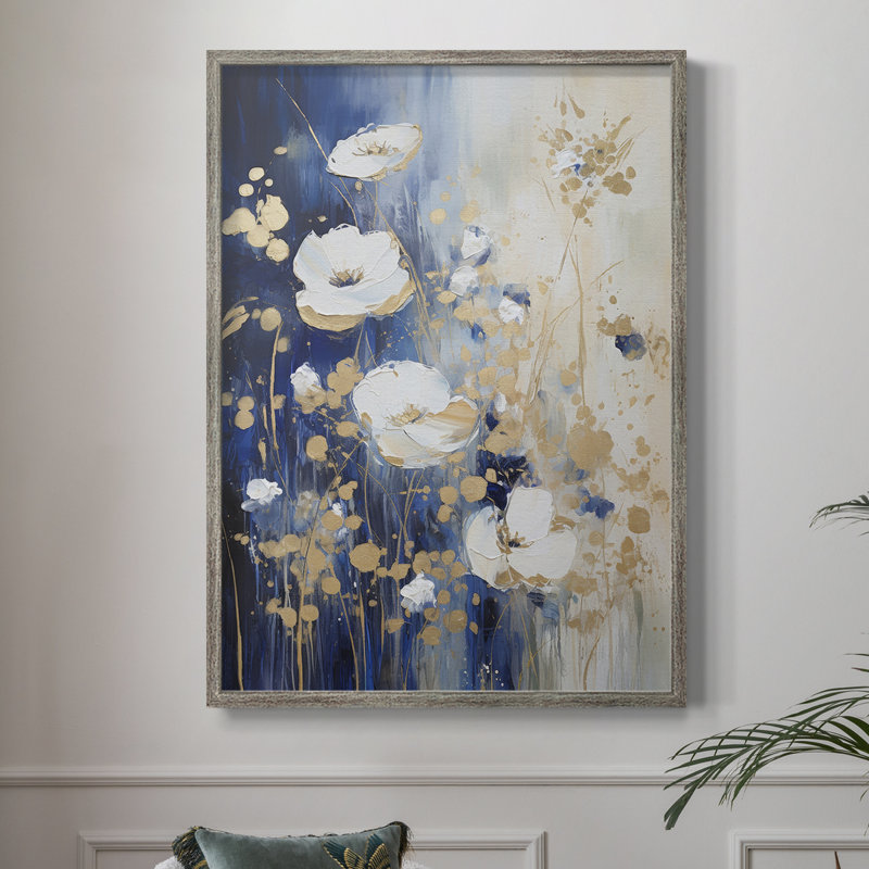 Reproduction encadrée FLORAL Series CCLXVII - bois massif, H 21 po x l 17 po