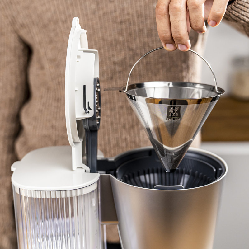 ZWILLING Enfinigy Drip Coffee Maker Stainless Steel Permanent Filter