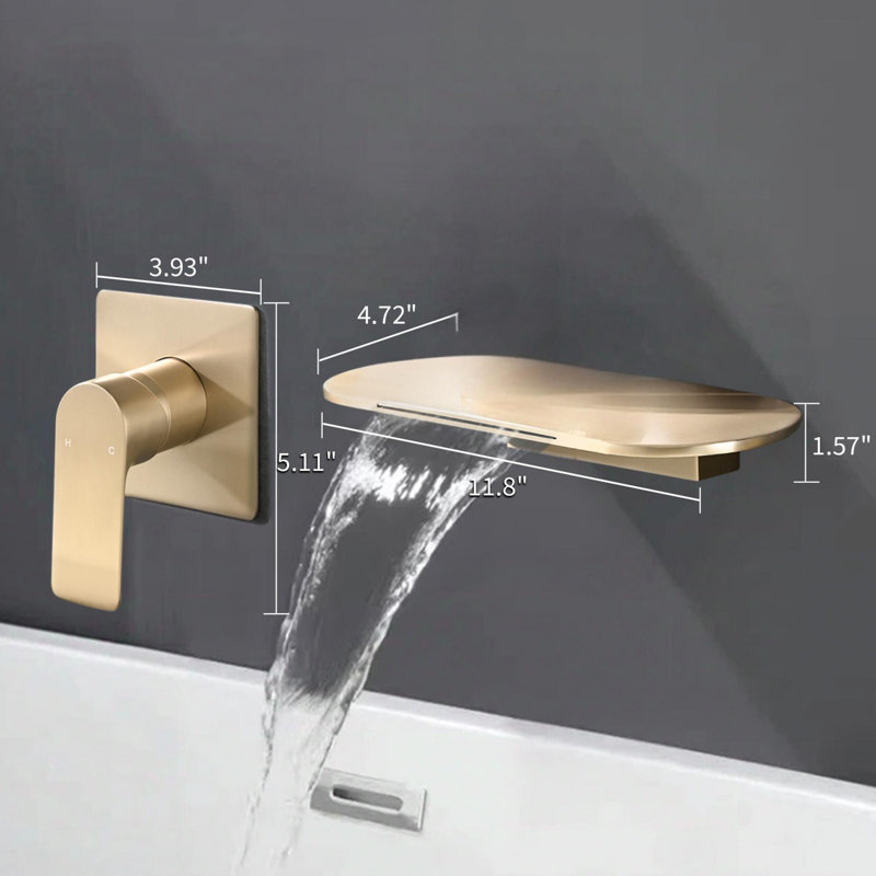 Single-handle Bathroom Faucet, Gold