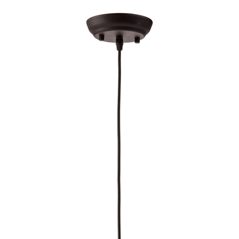 Natural Woven Rope Teardrop Pendant Light with Black Cord