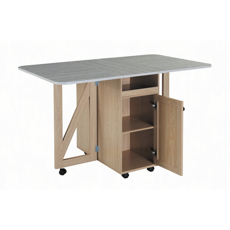 Foldable dining table, Light Oak