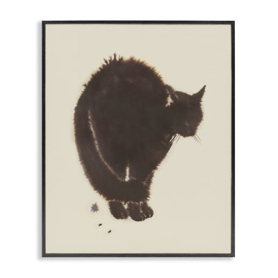  «Minimal Cat» sur estampe numérique par Grace Popp