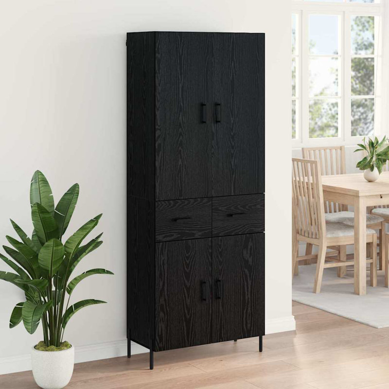 69.5cm Sideboard, Black Oak