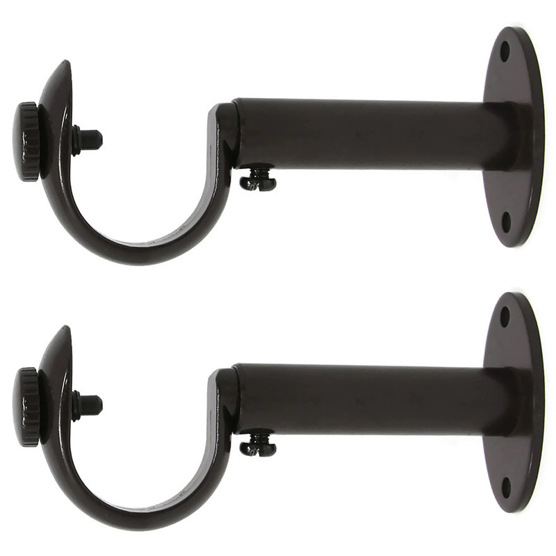 Support de fixation pour rideau 1 po Alpharetta, Bronze