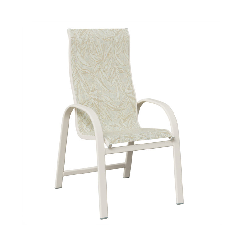 Chaise de salle à manger Murphy, Montego Bay, Aluminium blanc mat