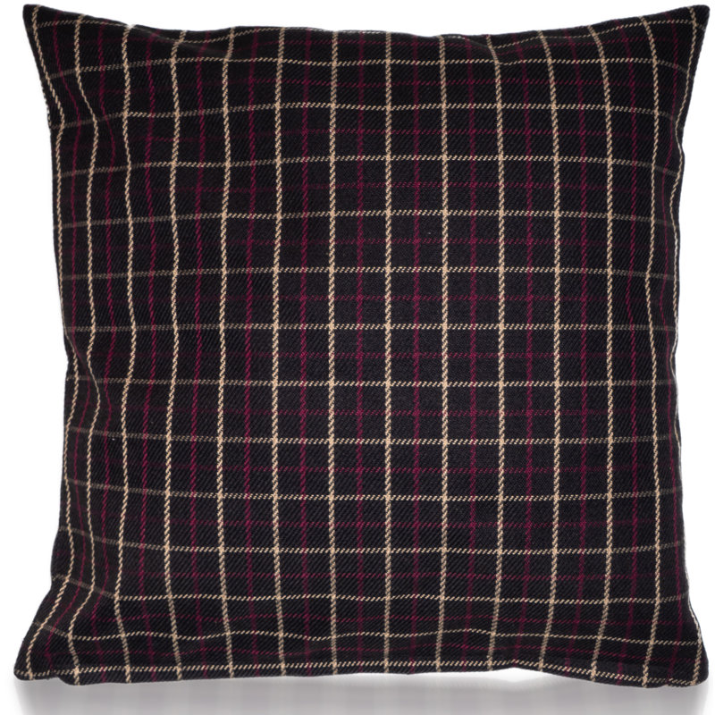 Aadi Plaid Square Throw Pillow Cover, Check