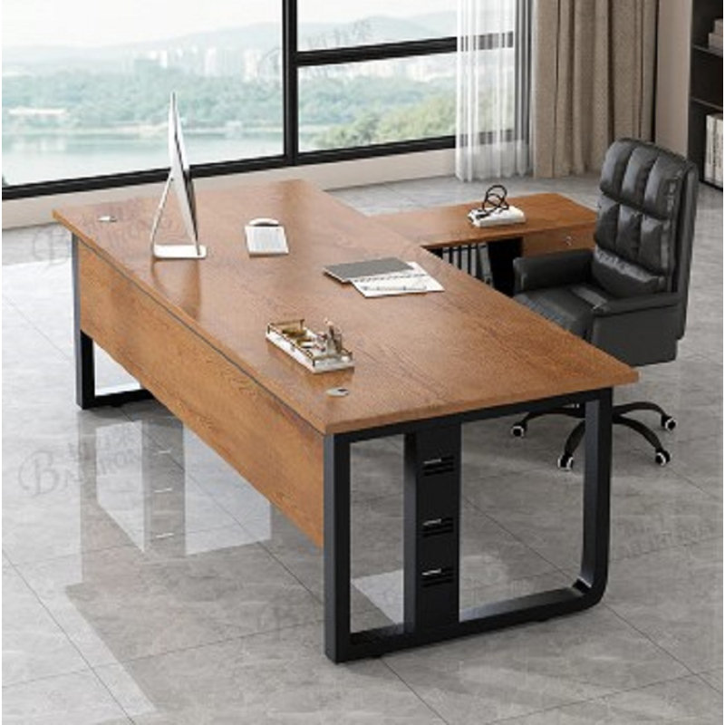 Myleena L-Shaped Computer Desk, 75cm x 200cm x 80cm