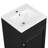 20" Bathroom Vanity With Sink, Vanity Cabinet With Door Shelf And Adjustable Shelf, Black-981796358