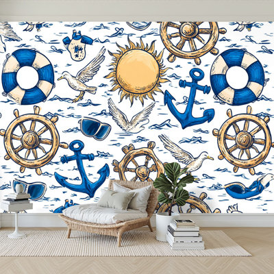 Papier peint adhésif auto-adhésif moderne pour la chambre à coucher L 96 po x l 69 po Peel and Stick