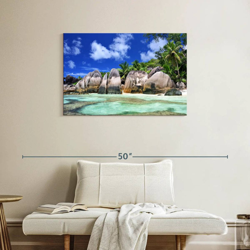 Gillard Anse Source D Argent Seychelles, H 24 po x l 36 po